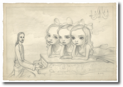 Piano Man Drawing
Mark Ryden, 2010
11&rdquo; x 16&rdquo;