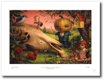 The Pumpkin President
Mark Ryden, 2008
25” x 33”